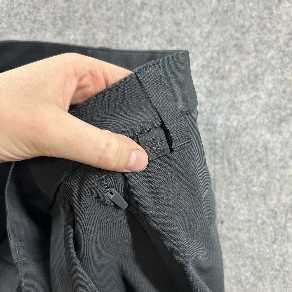 Lululemon ABC Slim-Fit Warpstreme Gray Pants Mens 34 Trousers Chino Stretch